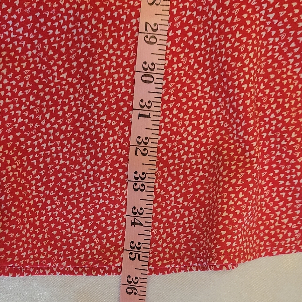 Loft Red Button-Down Dress Size 6 - Picture 6 of 11